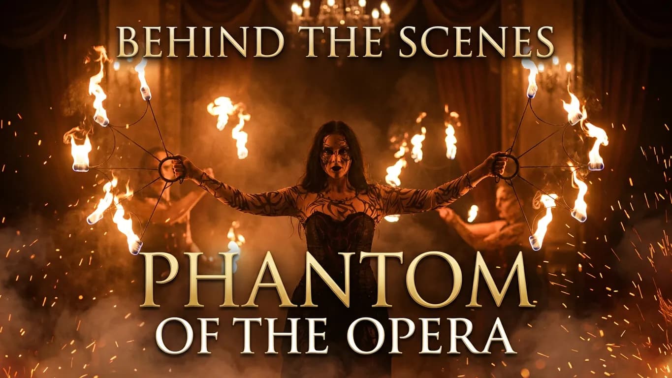 Behind the scenes of Larisa Lusta's "Phantom of the Opera" music video (dir. Vlad Zhukov)