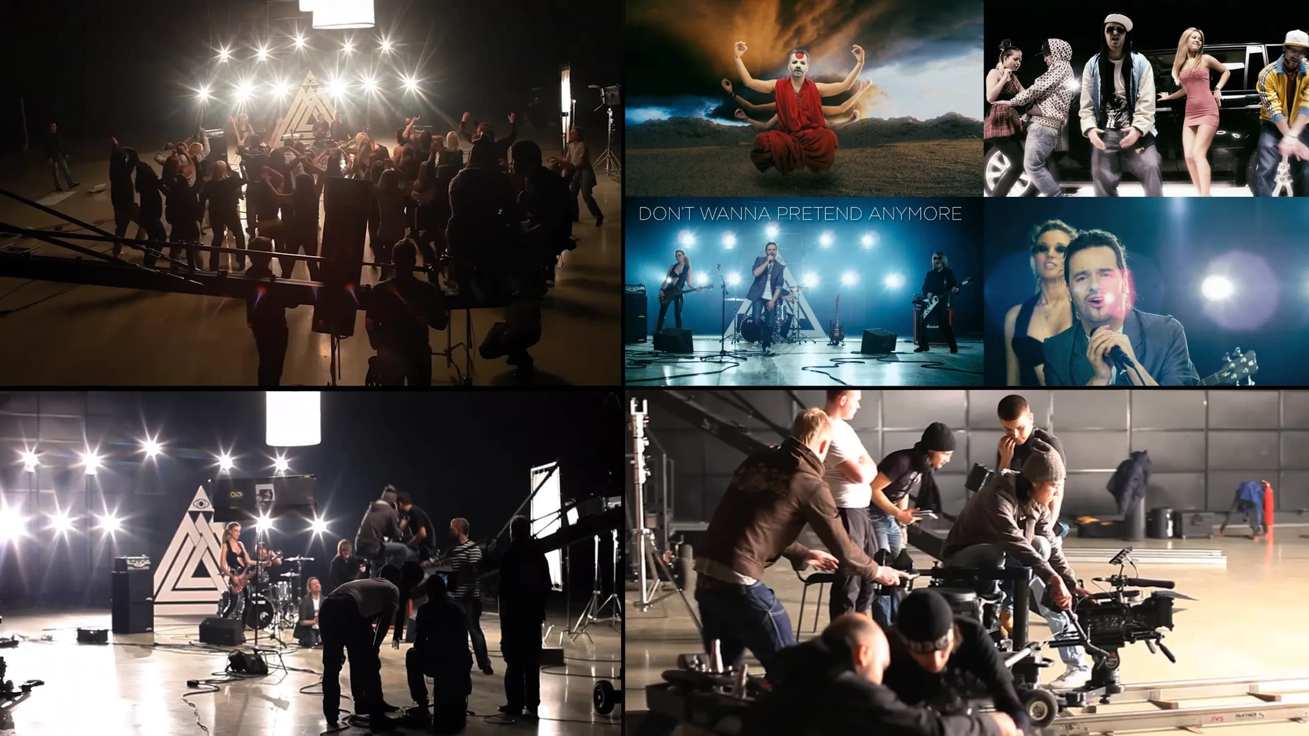 Backstage of Vlad Zhukov's "Don't wanna pretend anymore" music video (2010)